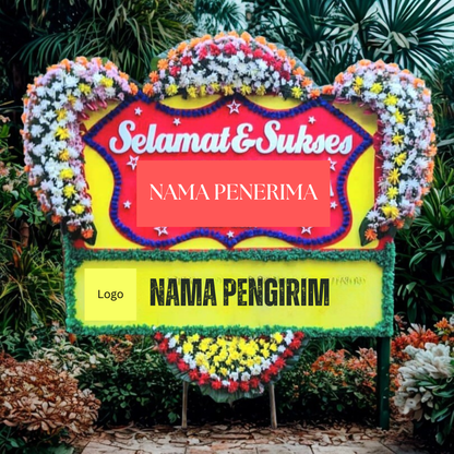 Papan Bunga Standar Elegan